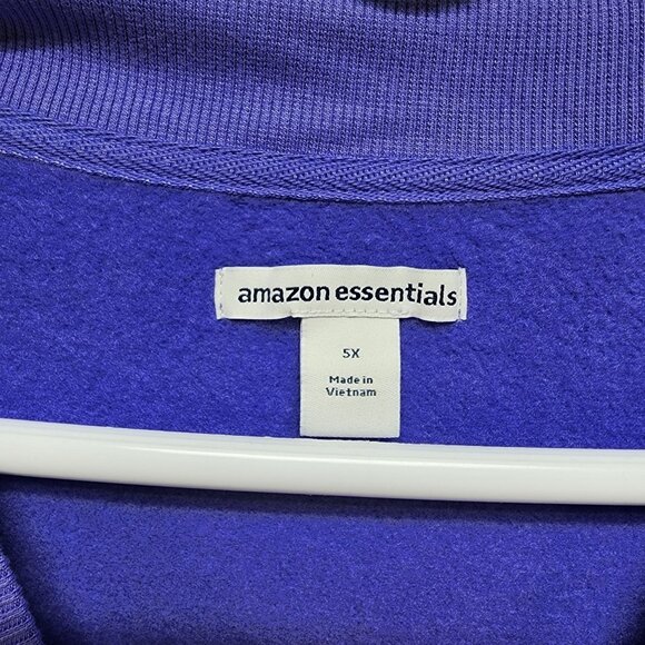 Womens Size 5X Purple Crewneck Sweatshirt Casual Pullover Relaxed Fit - Picture 3 of 5